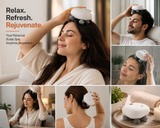 Electric Scalp Massager with 4D Deep Kneading | USB Rechargeable | Stress Relief & Hair Scalp Care