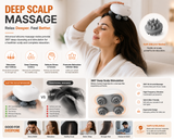 Electric Scalp Massager with 4D Deep Kneading | USB Rechargeable | Stress Relief & Hair Scalp Care