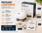 Electric Scalp Massager with 4D Deep Kneading | USB Rechargeable | Stress Relief & Hair Scalp Care