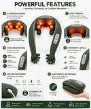 Powerful Heat Therapy Neck Massager Features - FundayBucket