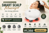 Electric Scalp Massager with 4D Deep Kneading | USB Rechargeable | Stress Relief & Hair Scalp Care