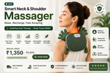Smart Neck & Shoulder Massager with Heat Therapy for Pain Relief - FundayBucket